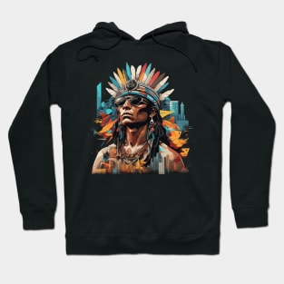 Urban Nahuatl Essence - Mēxihcah Pride High Contrast Streetwear Hoodie